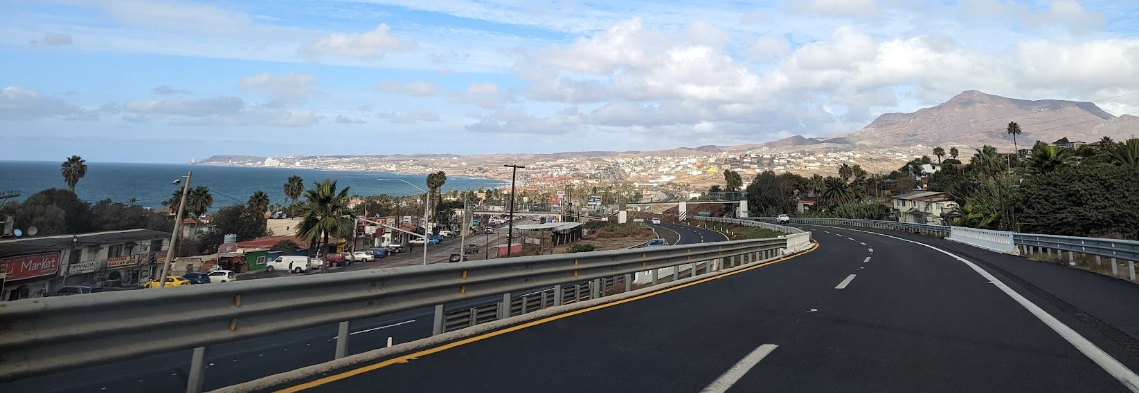 Pay Road Tijuana - Ensenada more or less through Rosarito